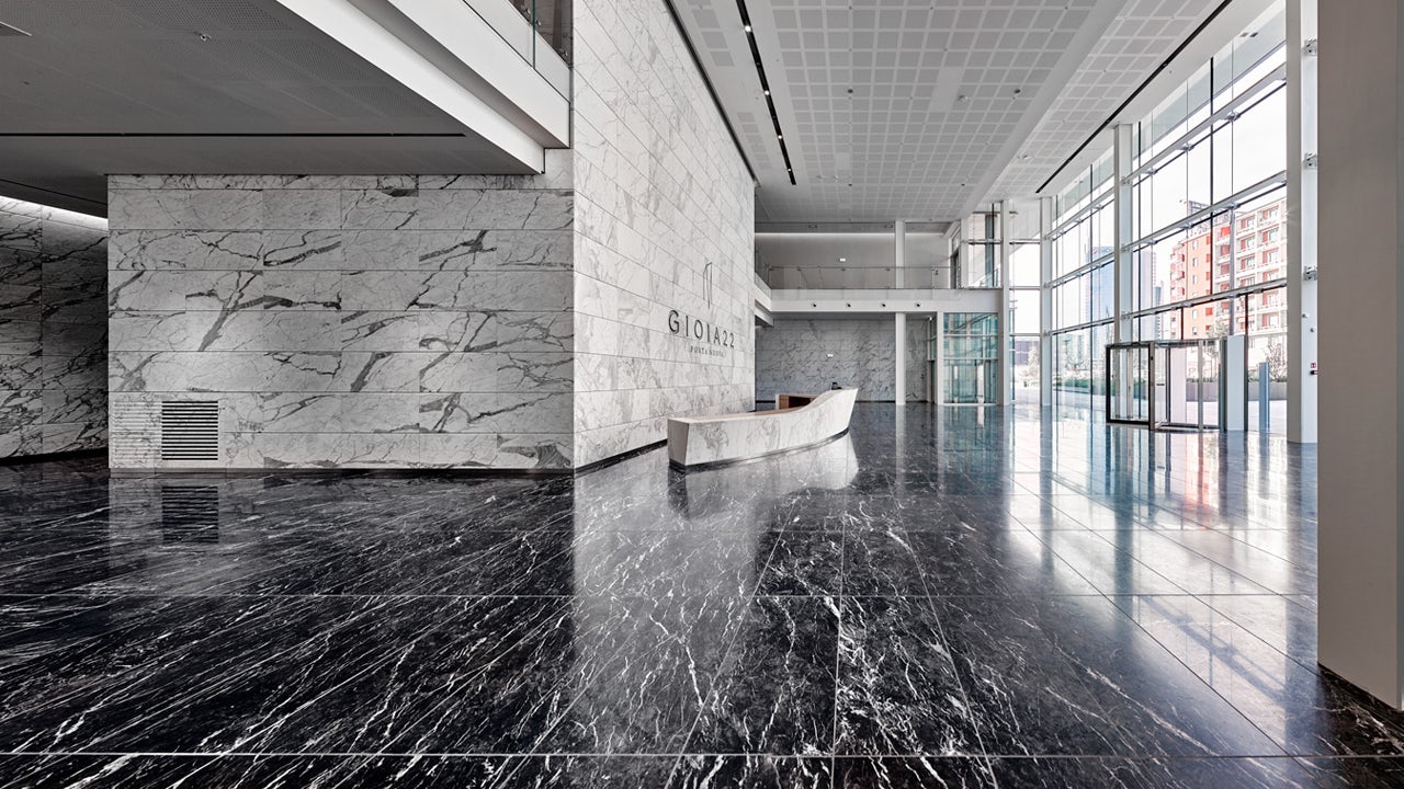View of the Coima Gioia22 lobby