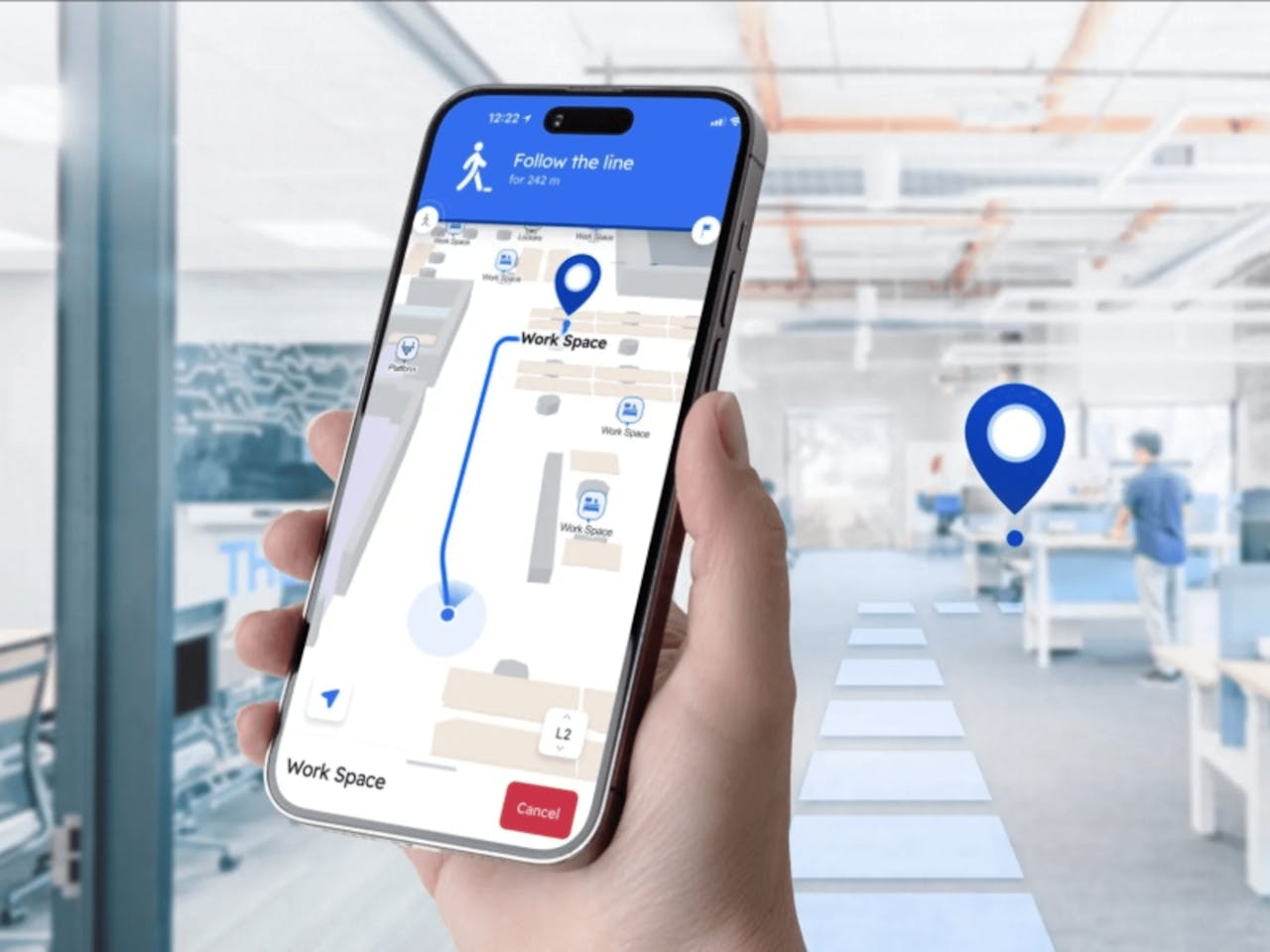 Phone with wayfinding