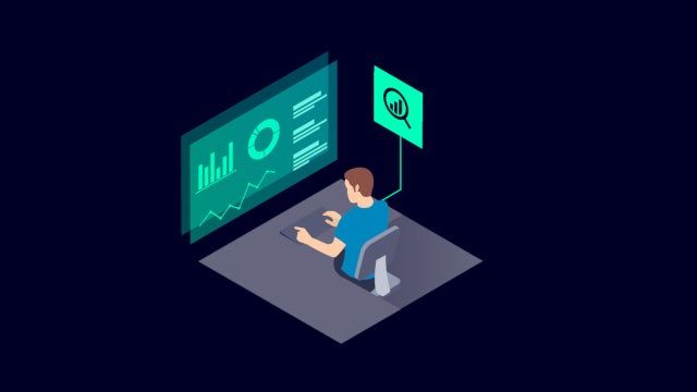 Person analyzing digital energy dashboards, representing continuous monitoring of energy consumption in Food & Beverage production environments.