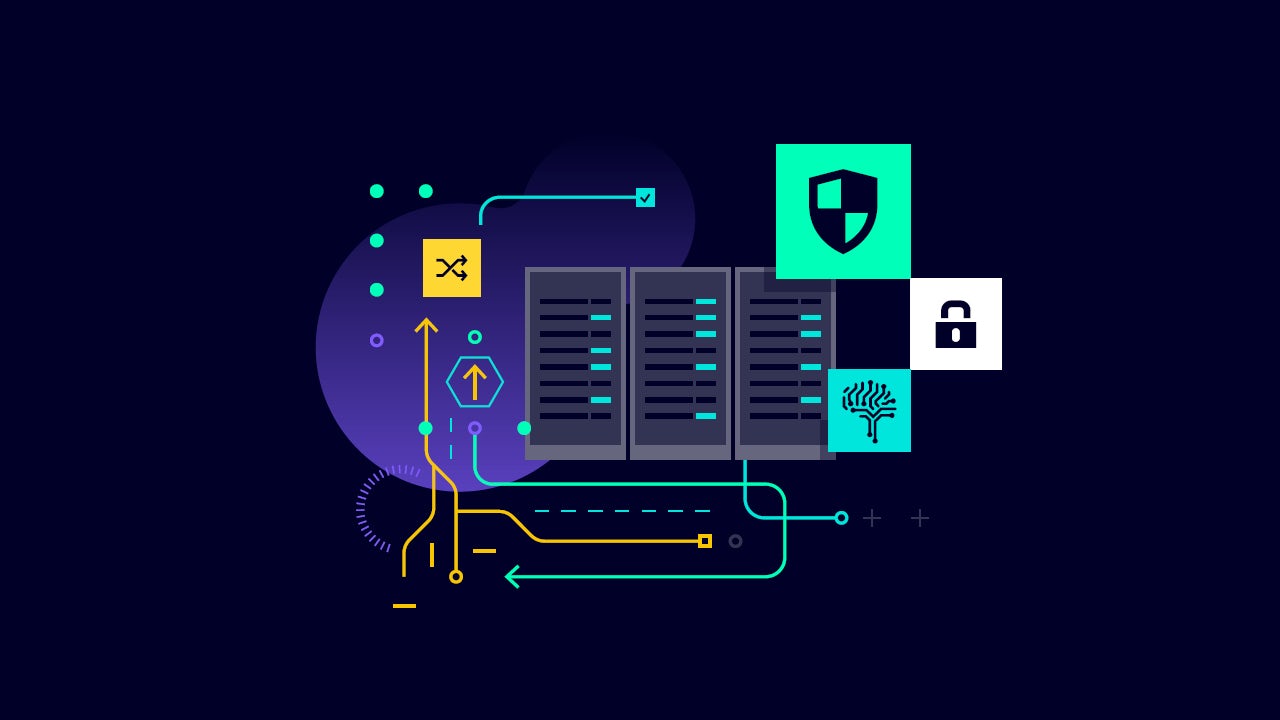Illustration of an AI cybersecurity workflow in data centers