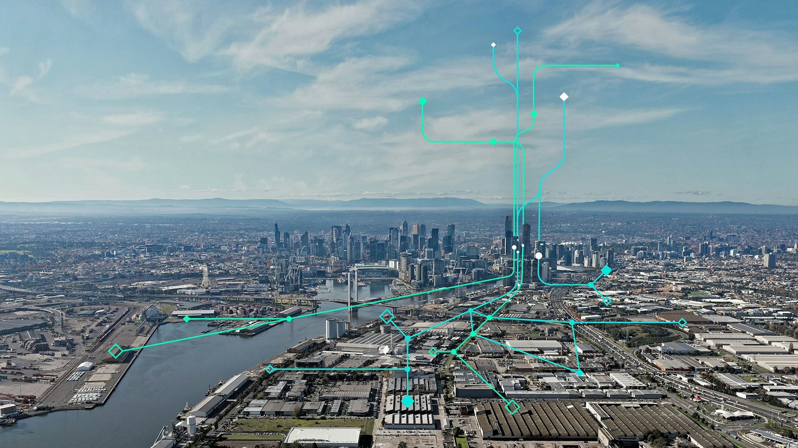 Siemens' visual smart electrification concept with a modern, sleek design and a focus on sustainability. 