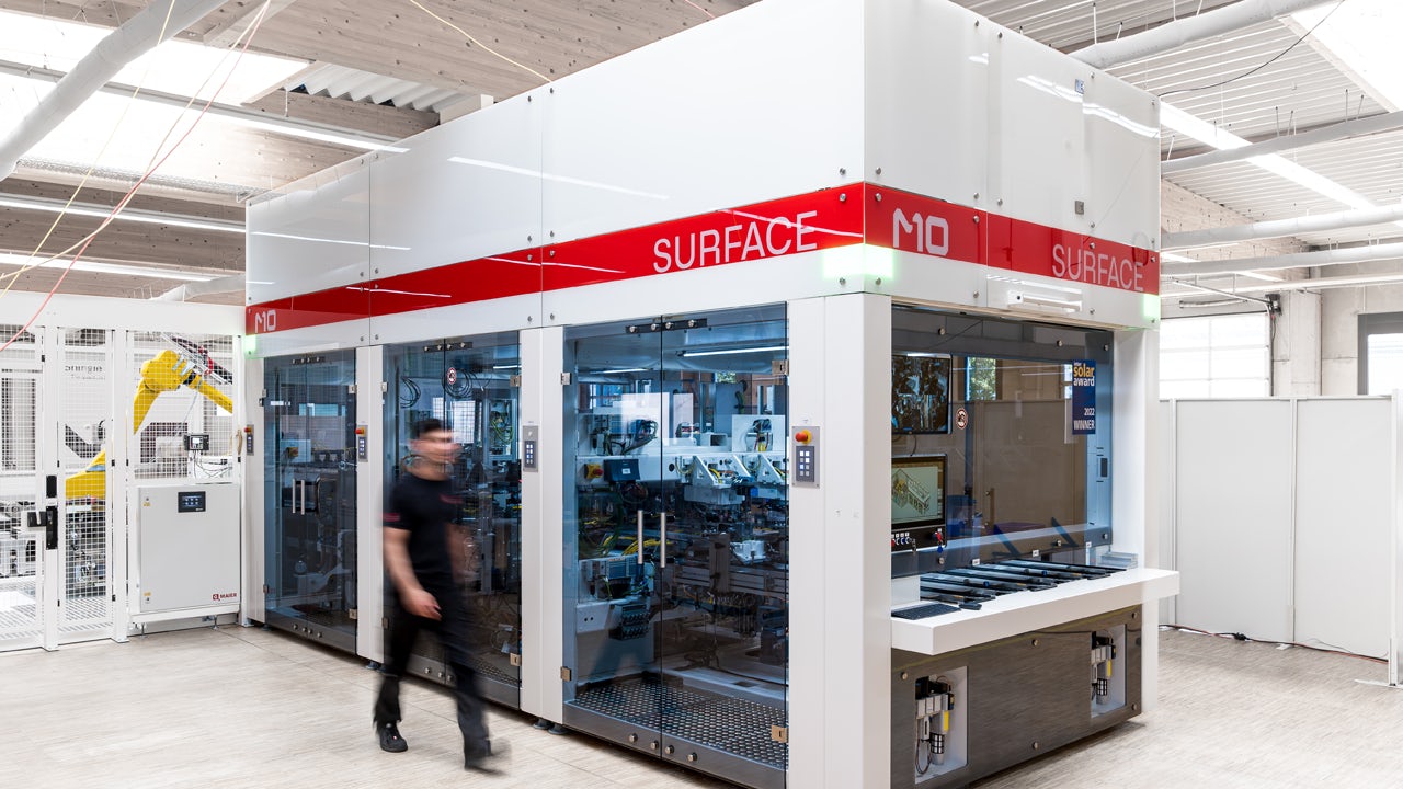 Inside the M10 solar facility, Surface MO