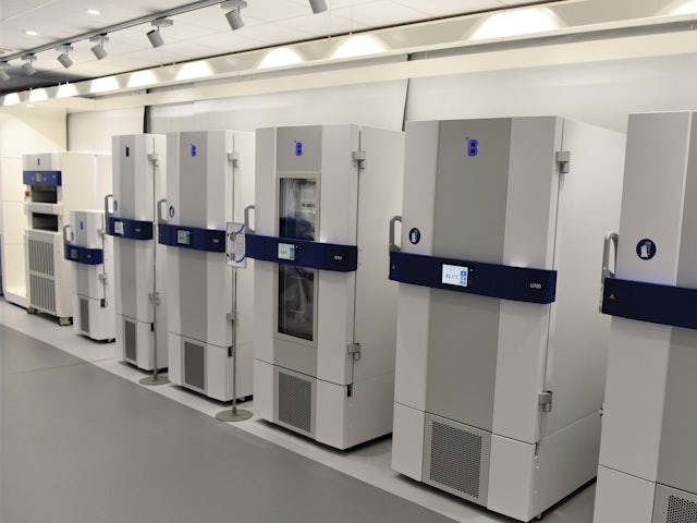 A row of medical devices