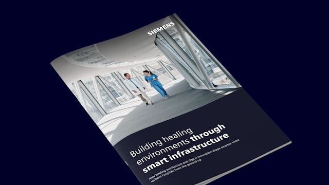 Building healing environments through smart infrastructure white paper cover.