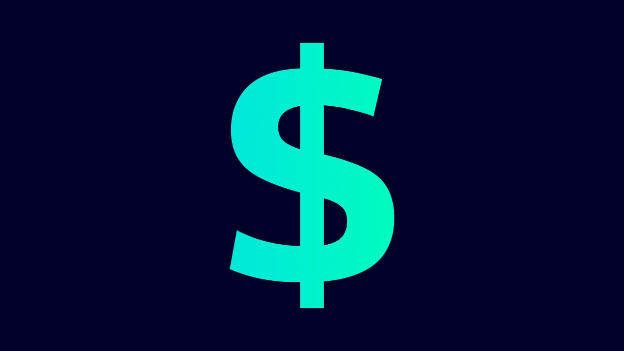 A graphic icon depicting a money bag with a shield and a tick, symbolising compliance and financial security.