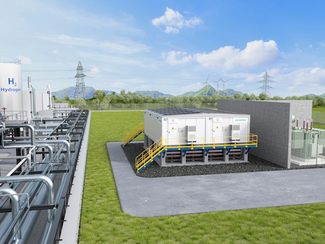E-house structure outside of a power plant
