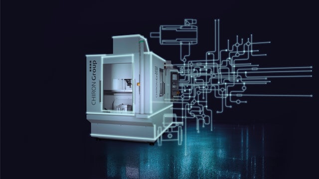 An illustration of a data machine with lines sending data from the machine.