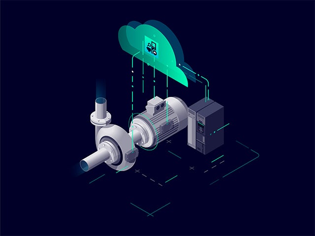 Graphic design depicting Digital Drivetrain Connection Module IOT.