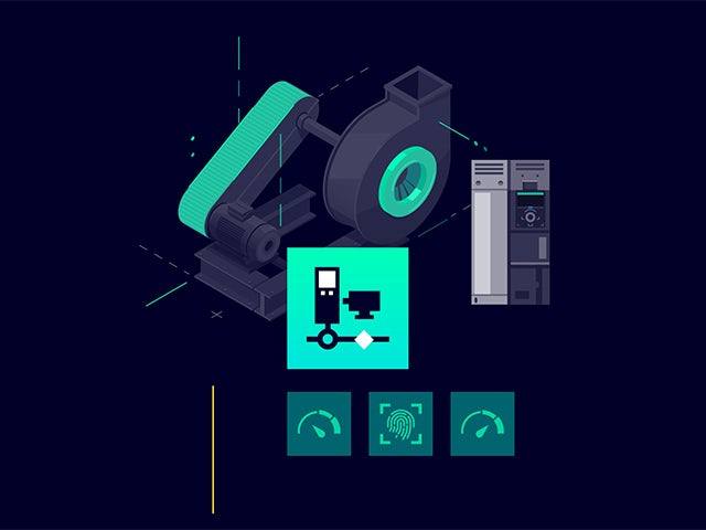 A digital drivetrain drive connector with a Sinamics product in a promotional image.