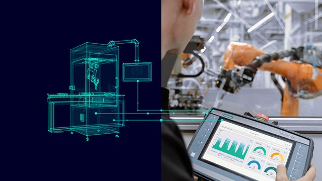 An engineer envisages how a digital twin of a factory production process can enhance performance.