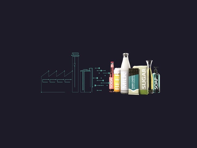 Digital twin of food and beverage products and smart manufacturing factory.