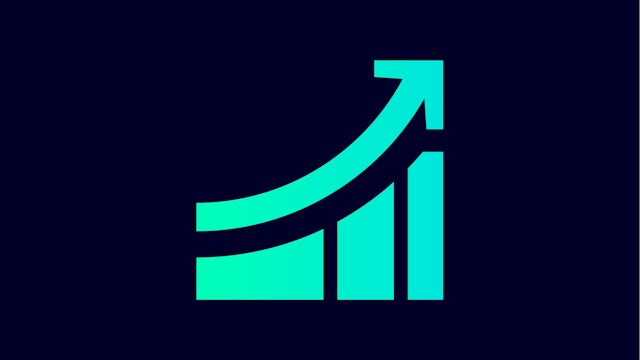 An icon representing efficiency with a stylized image of a lightning bolt and a gear. 