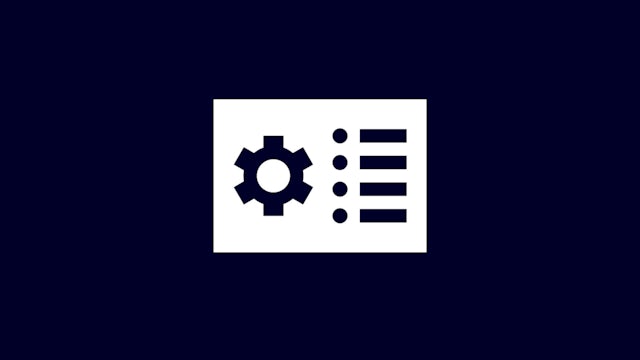 An icon representing technical features with a gear and a light bulb. 