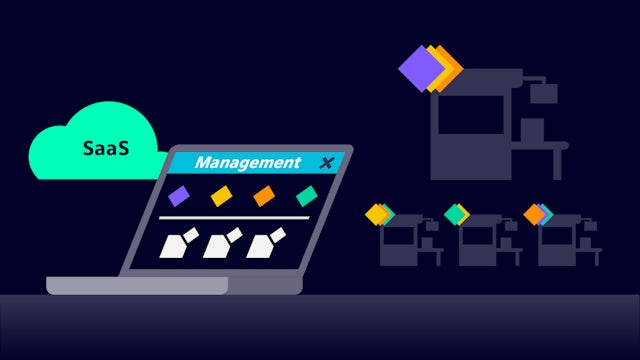 A graphic showing Siemens' Industrial Edge Management Cloud with various icons and a cloud symbol.