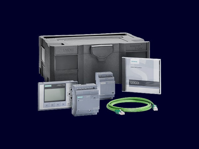A promotional image for a product featuring a logo displayed prominently.