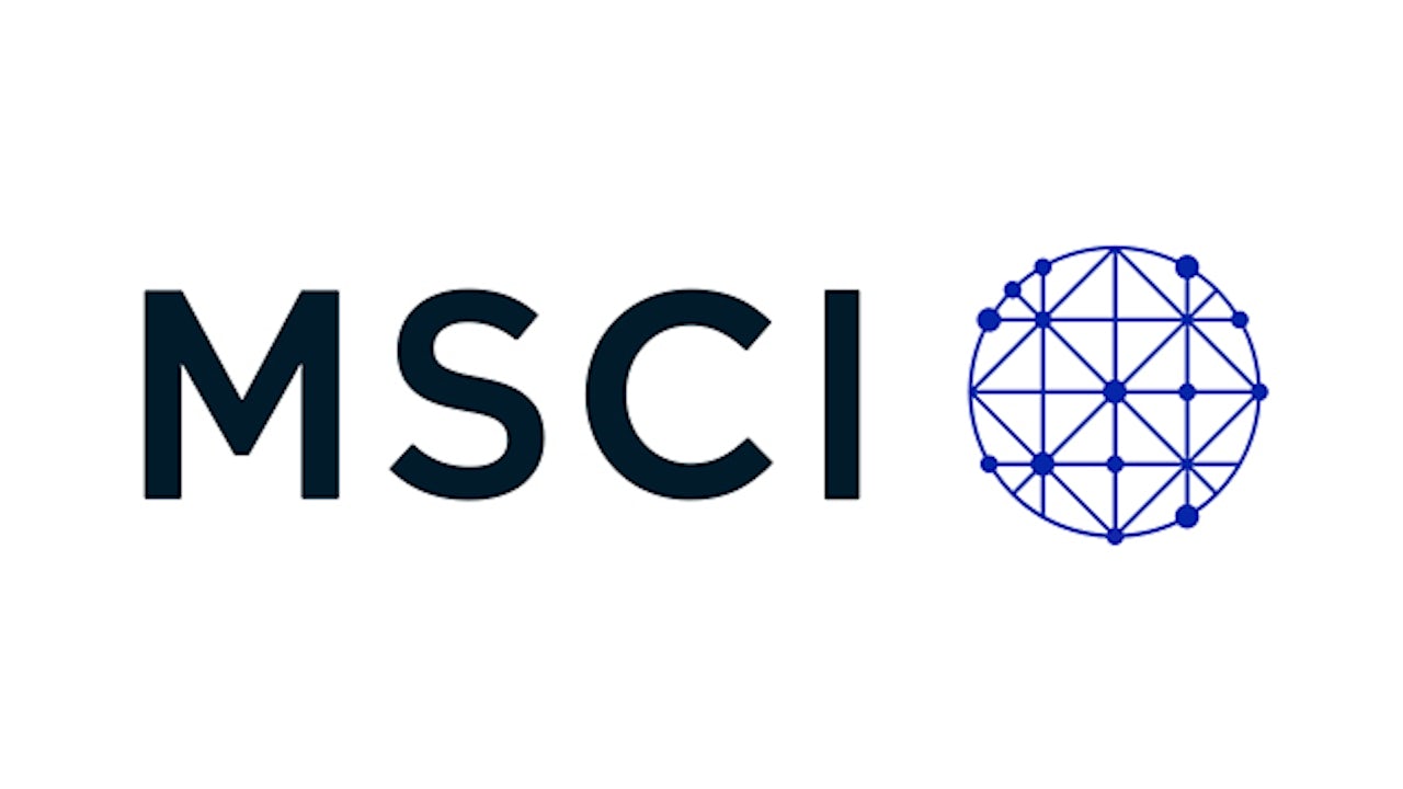 A graph showing MSCI ratings and rankings for various companies.