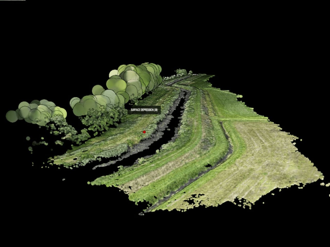 3D landscape view in EPT Viewer software