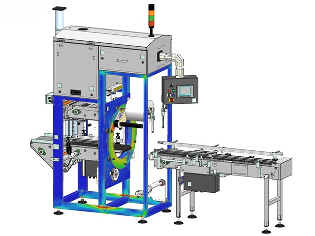 Visual of a 3D model created with the Simcenter 3D software.