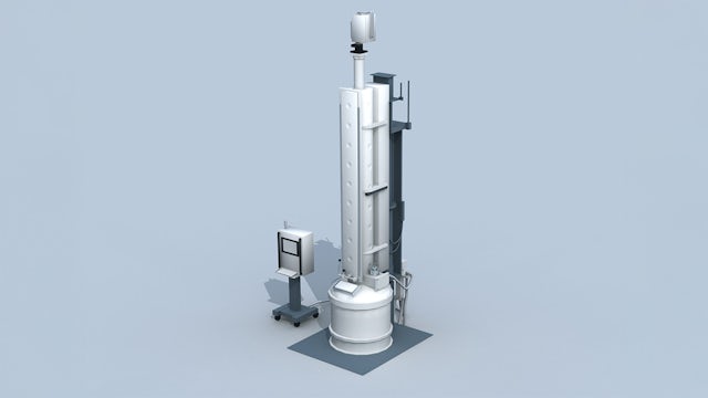 Illustration of crystal growing system