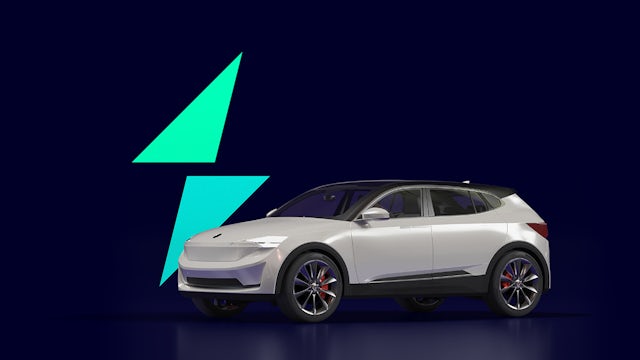 A poster showing a vehicle with the text 'Vehicle Electrification' on it.
