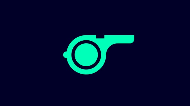 Icon of a whistle.