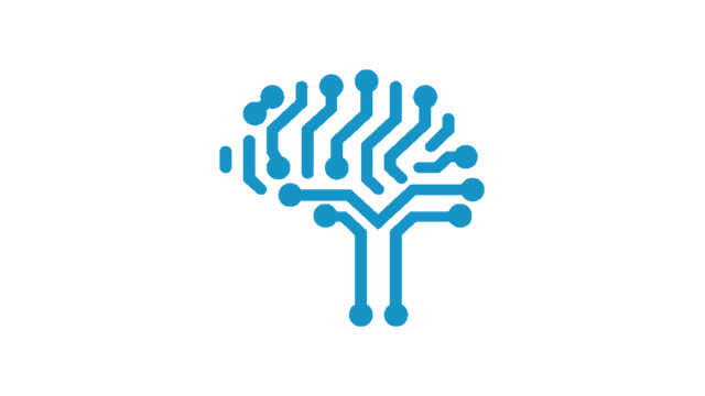 Icon featuring a brain’s neural network.