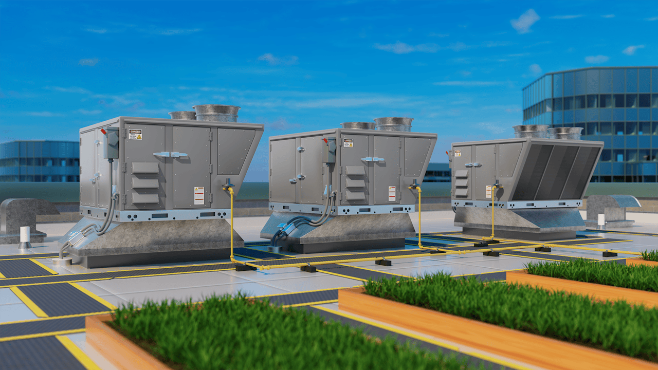 Picture of three industrial pieces of hardware