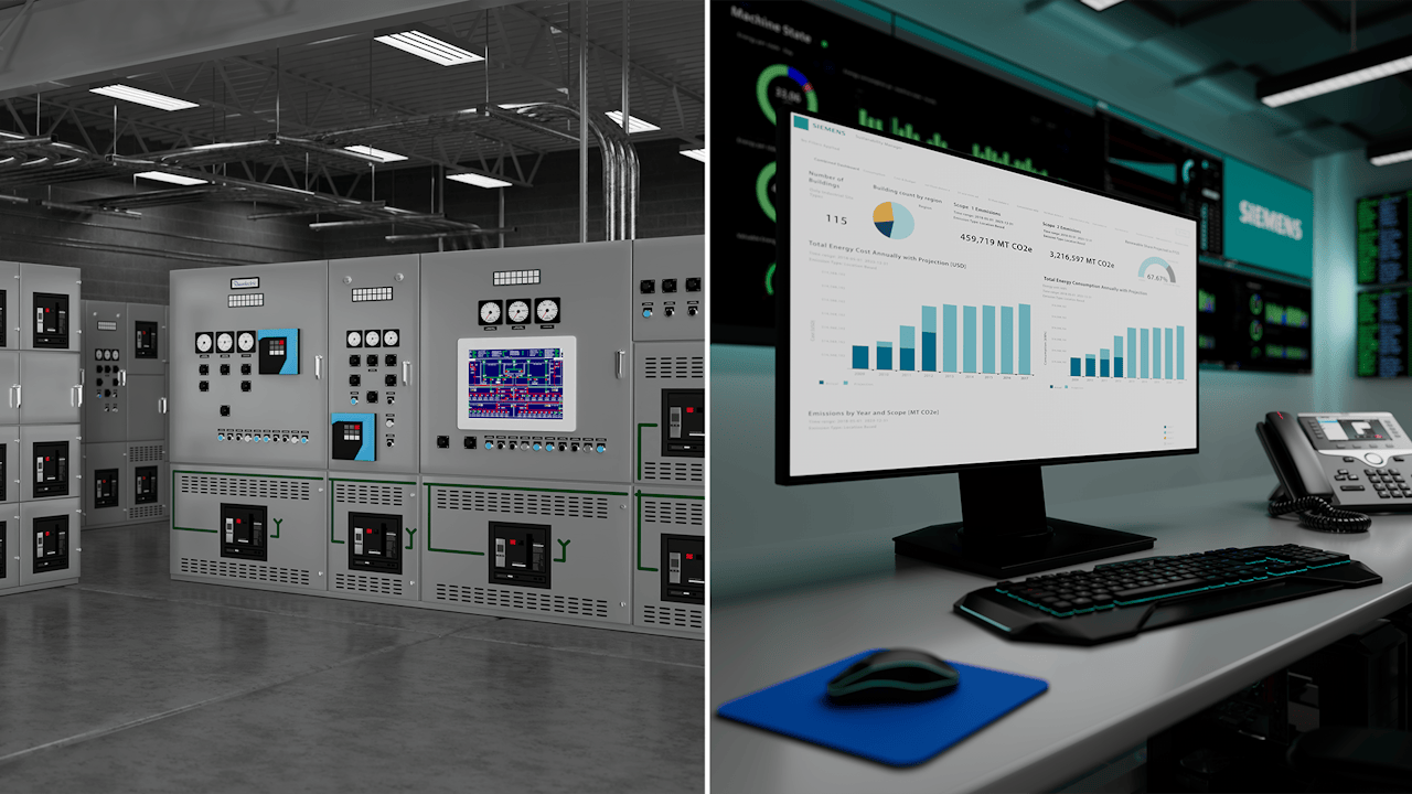 Monitor split screen with a energy efficienct hardware panels