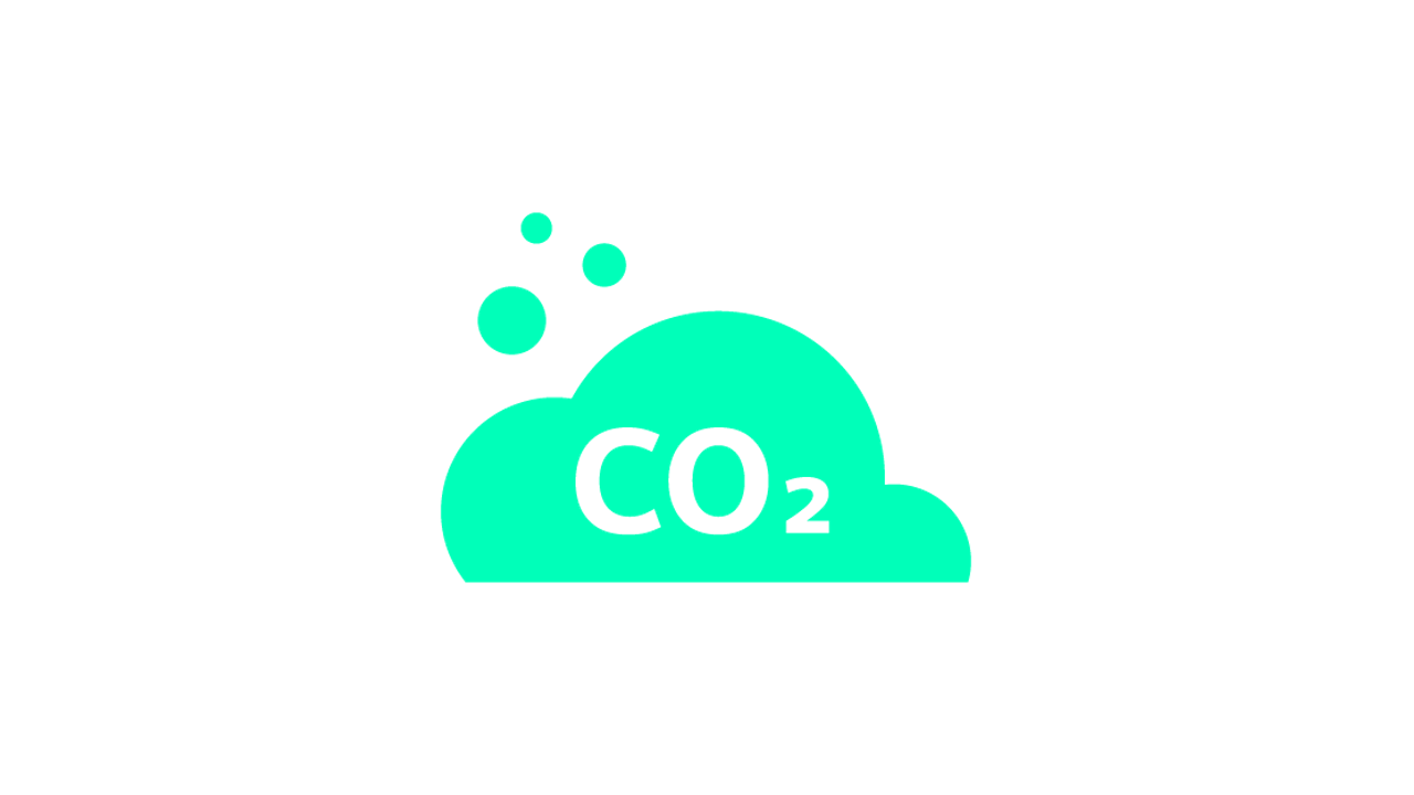 A graph showing CO2 availability over time with a fluctuating line.