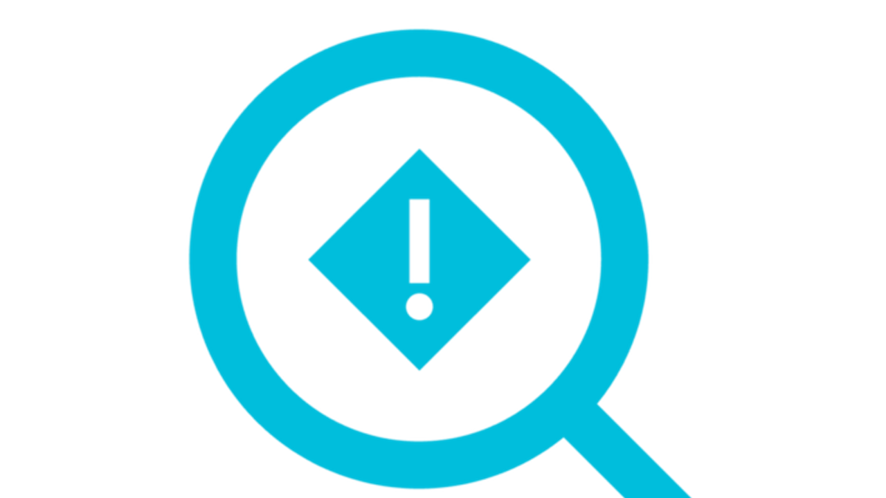 An icon representing anomaly detection with a red exclamation mark inside a circle. 