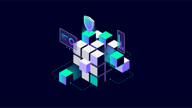 An icon representing virtual PLC management with a stylised PLC symbol and a gear. 