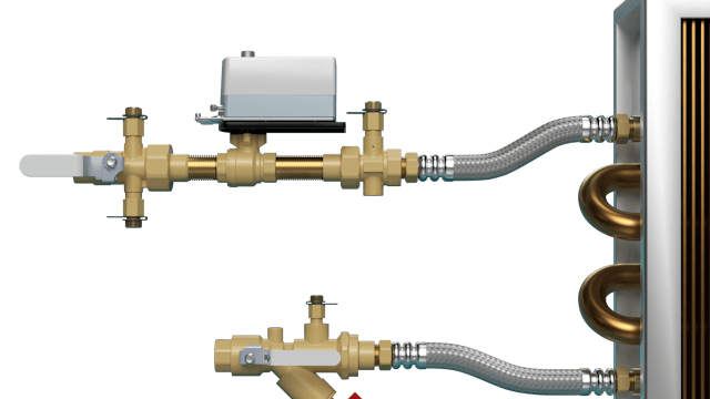 A diagram of a piping kit with various components and parts labeled. 