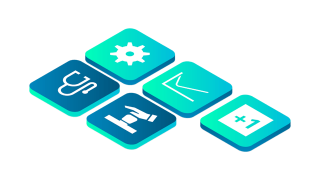 Graphic with icons representing SIMATIC Motion Control system functions.