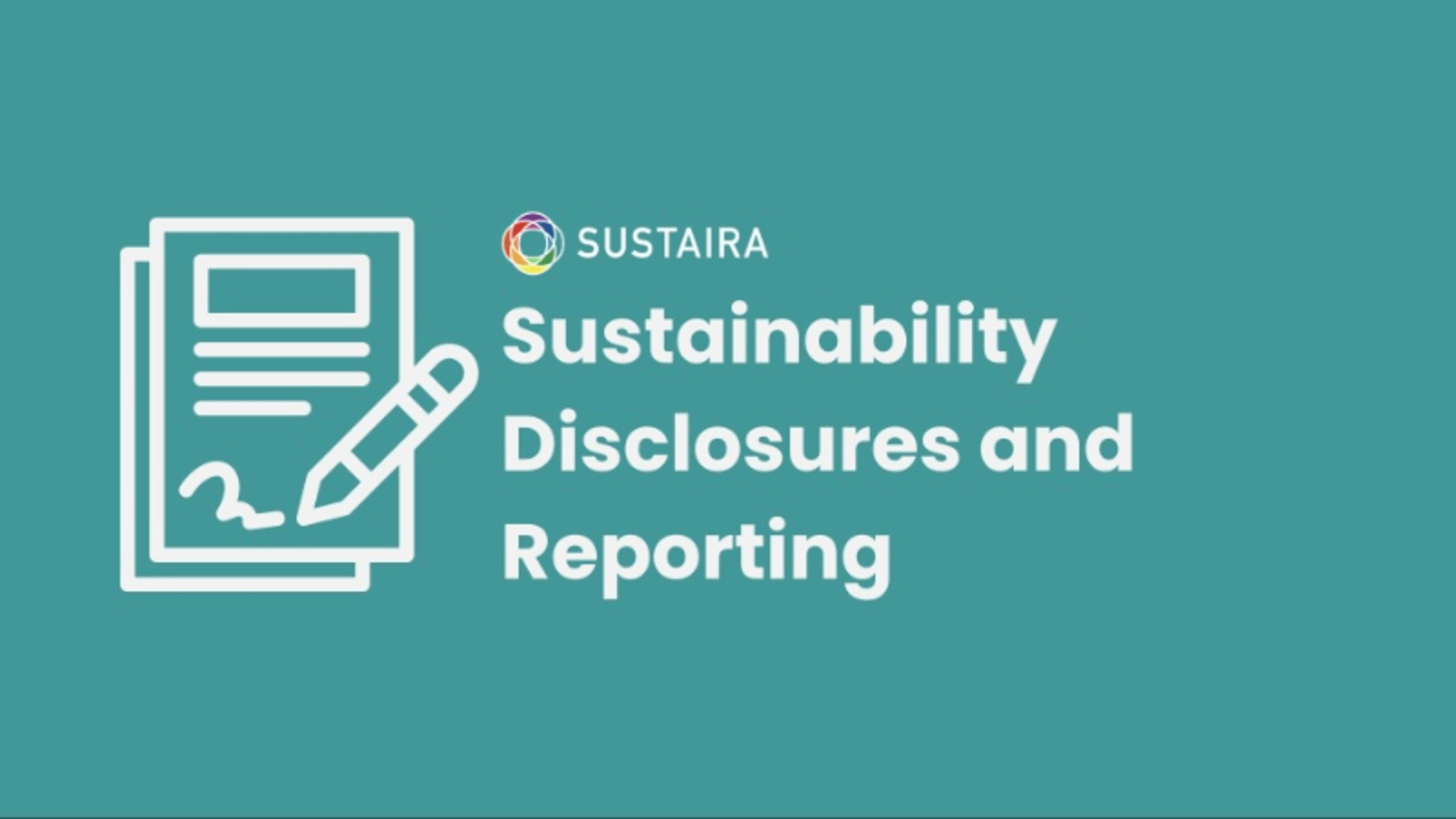 Sustainability reporting concept image